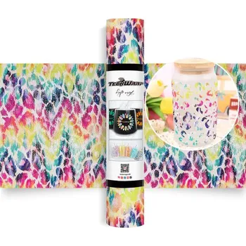 Samolepící dekorace TeckWrap Glitter Brush - Rainbow Leopard Velikost: 30,5 x 30 cm