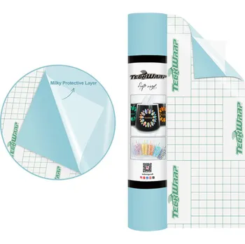 Samolepící dekorace Matný - Powder Blue - samolepící vinylová folie TeckWrap Velikost: 30,5 x 30 cm