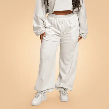 GymBeam Dámské tepláky Bliss Grey - BeastPink Velikost: XS, Barva: Šedá