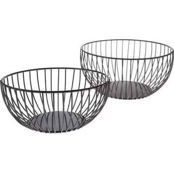 Orion Kovová mísa, černá - 2 velikosti Velikost: velká