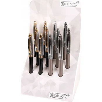 Psací Propiska OFFICE MODRÉ Automatické pera Cresco 12 ks