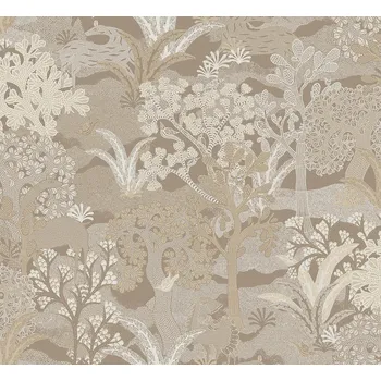 Tapeta Masureel Vliesová tapeta na zeď, hnědo-béžová, příroda, ZON504, Amazone, Masureel, velikost 10,05 x 0,7 m