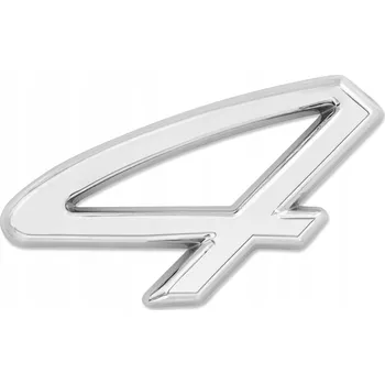 Elektrický zubní kartáček Emblém samolepicí znak PORSCHE 911 CARRERA 4, 3 x 1,8 cm, Stříbrný