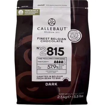 Cukrovinka Callebaut Čokoláda Callebaut hořká 2815, 57,9% kakao, 2,5 kg