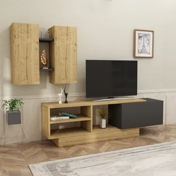 Obývací stěna Obývací stěna VAVDOS dub/antracit