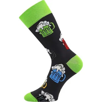 Pánské ponožky Voxx Ponožky dámské, pánské černé pivo Deaster