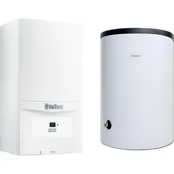 Kotel Sestava kotel kondenzační závěsný Vaillant ecoTEC pure VU 246/7-2, 8,3 - 26,1 kW, se zásobníkem pro přípravu teplé vody VIH R 120/6 B