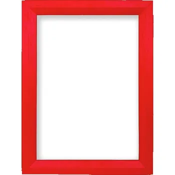 Rám na obraz Fotorámeček Dresden Rozměr: 9 x 13 cm, Barva: Červená, Typ zasklení: Sklo