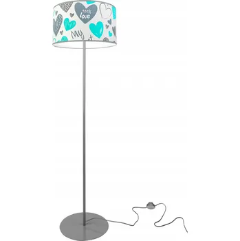 Stojací lampa Light Home Turquoise Heart 2295/LS Stojací lampa 1xE27 bílá