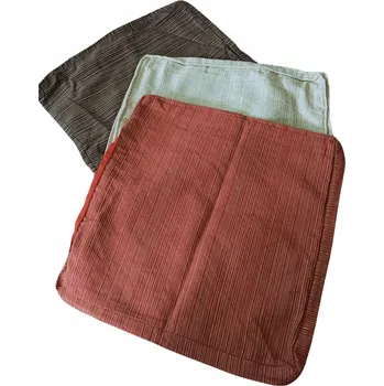 Polštář Dekorace - povlak na polštář, 50x50 cm, žebrovaný, mix barev.