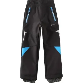 Chlapecké kalhoty DĚTSKÉ SOFTSHELLOVÉ KALHOTY BEZ ZATEPLENÍ Barva: Černomodré, Velikost: 122/128