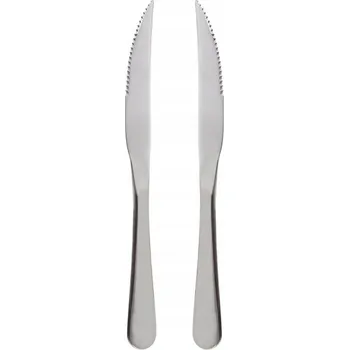 Kuchyňský nůž 2x Nože se zoubky na steaky, burgery, maso, pizzu, grilování – sada nožů