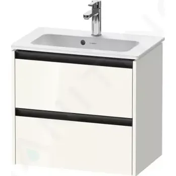 Koupelnový nábytek Duravit Ketho.2 Umyvadlová skříňka 55x61x39 cm, 2 zásuvky, lesklá bílá, K25255022220000
