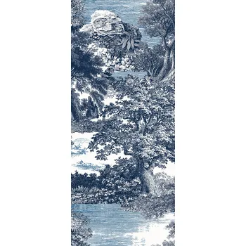 Tapeta Masureel Vliesová obrazová tapeta na zeď, modrá, les, stromy, DGSAL1023-260, Amazone, Masureel, velikost 1,27 x 2,6 m