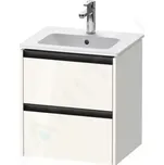 Duravit Ketho.2 Umyvadlová skříňka 55x51x42 cm, 2 zásuvky, lesklá bílá, K25261022220000