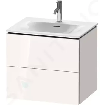Koupelnový nábytek Duravit L-Cube Umyvadlová skříňka 55x62x48 cm, 2 zásuvky, lesklá bílá, LC630502222