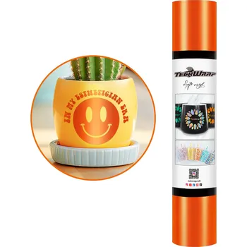 Samolepící dekorace TeckWrap Metallic Satin Chrome - Cayenne Orange Velikost: 0,3 x 1,5 m