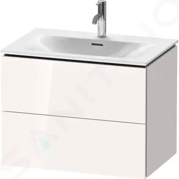 Koupelnový nábytek Duravit L-Cube Umyvadlová skříňka 55x72x48 cm, 2 zásuvky, lesklá bílá, LC630602222
