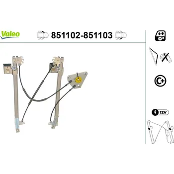 Stahovačka okna Zvedací zařízení oken VALEO WYPRZEDA˝ 851102