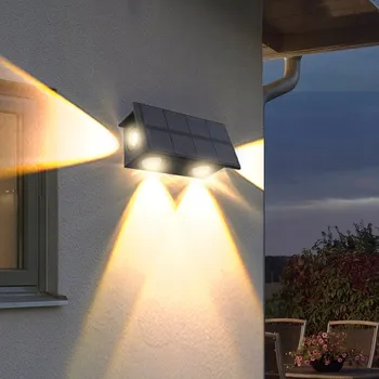 Venkovní osvětlení Solární lampa LED Nástěnné svítidlo 2W Barva světla 3000K Soumrakový senzor