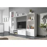 Obývací stěna, sestava HUGO bílá
