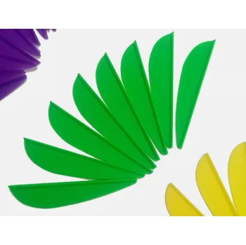 Příslušenství pro luk a kuši Plastová křidélka letka na šípy 2" / 50mm zelená