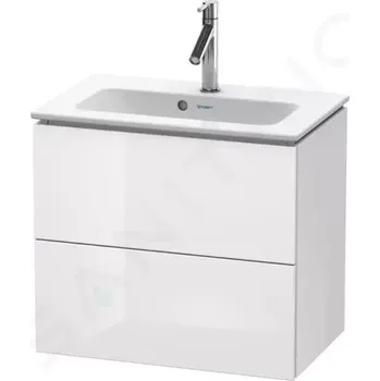 Koupelnový nábytek Duravit L-Cube Umyvadlová skříňka Compact, 55x62x39 cm, 2 zásuvky, lesklá bílá, LC625602222