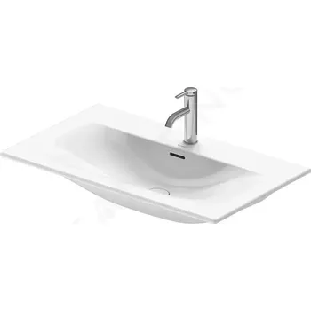 Umyvadlo Duravit Viu Umyvadlo 830x490 mm, s přepadem, s otvorem pro baterii, bílá, 2344830000