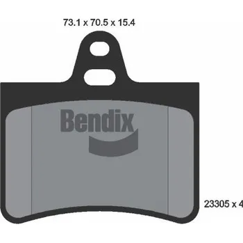 Brzdová destička Sada brzdových destiček, kotoučová brzda BENDIX Braking BPD1353
