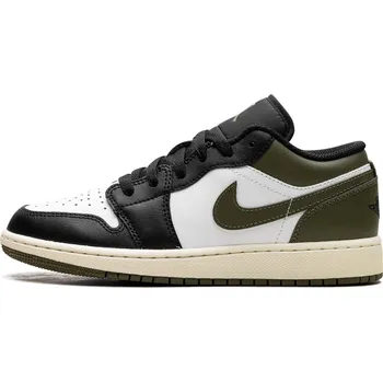 Dámské tenisky Air Jordan Jordan 1 Low "Black Toe Medium Olive" (GS) Velikost: 37.5