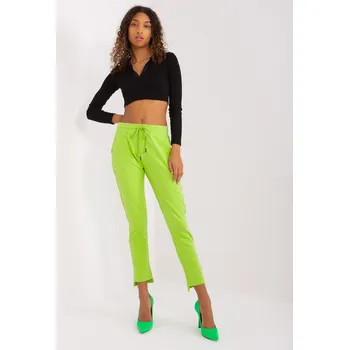 Limetkové basic tepláky s kapsami RV-DR-8380.25P-limon Velikost: S/M