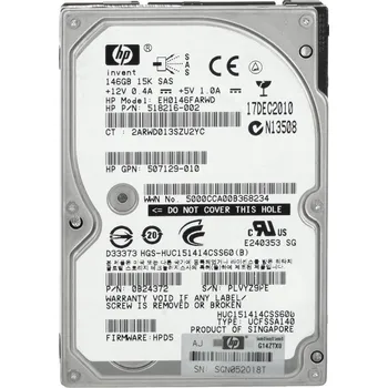 Interní pevný disk HP 518216-002 146GB 15K 64MB 2.5" SAS-2 EH0146FARWD