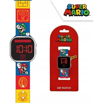 Hodinky ELEKTRONICZNY ZEGAREK dla dzieci SUPER MARIO 6 x 4 cm Dětské HODINKY barevné