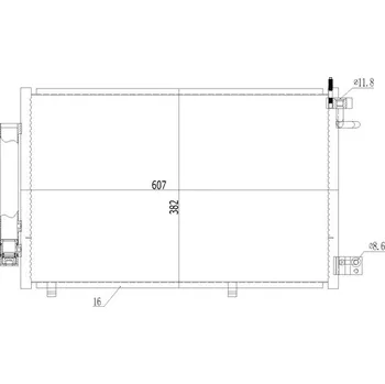 Výparník klimatizace Kondenzátor, klimatizace HART 612 176