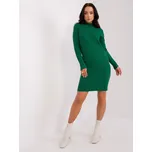Tmavě zelené úpletové šaty PM-SK-PM319.19-dark green Velikost: S/M
