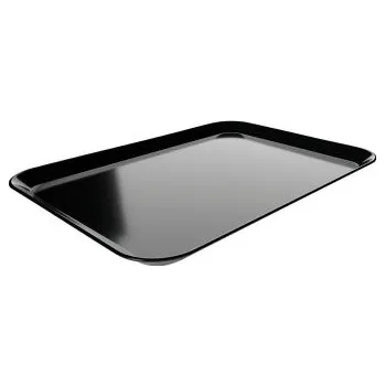 Podnos servírovací 24 x 35 x 1,7 cm nízký černý melamin