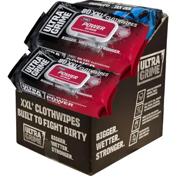 Box 6 balení - Profi čisticí ubrousky ULTRAGRIME POWER SCRUB 80ks XXL BOX59201
