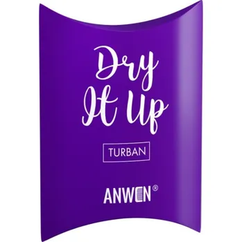 Stylingový přípravek Anwen Dry It Up turban na vlasy Fialová