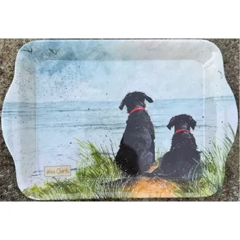 Tác Dunes 14 x 21 cm, Alex Clark (Podnos se psem, pes, pejsek, )