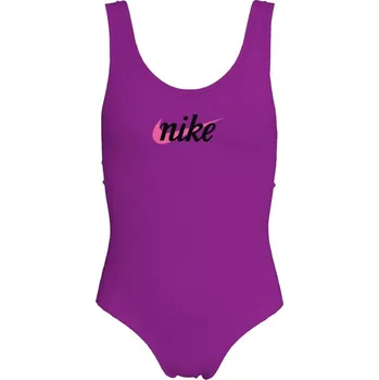 Dívčí plavky Nike Sig Swoosh Jn52 Purple 9-10 let