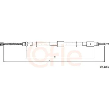Auto-moto Tažné lanko, parkovací brzda COFLE 10.4566