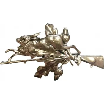 Odznak Zajíc, puška a žalud - stříbrný