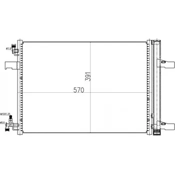 Výparník klimatizace Kondenzátor, klimatizace HART 612 262