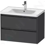 Duravit Ketho.2 Umyvadlová skříňka 55x78x46 cm, 2 zásuvky, grafit mat, K25283049490000