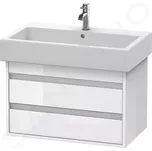 Duravit Ketho Umyvadlová skříňka 48x75x44 cm, 2 zásuvky, lesklá bílá, KT663702222