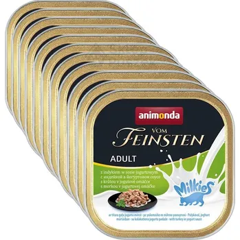 Krmivo pro kočku Animonda KOT Milkies Kousky v misce SADA 16x100g Krůta v jogurtové omáčce