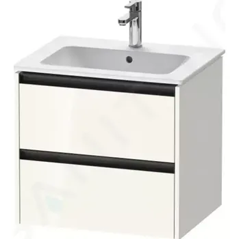 Koupelnový nábytek Duravit Ketho.2 Umyvadlová skříňka 55x61x48 cm, 2 zásuvky, lesklá bílá, K25262022220000