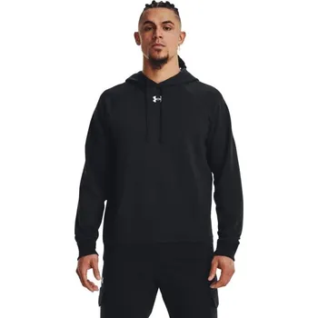 Pánské oblečení Mikina UA Rival Fleece Hoodie Black - Under Armour Velikost: XL, Barva: černá