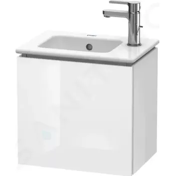 Koupelnový nábytek Duravit L-Cube Umyvadlová skříňka 40x42x29 cm, levá, 1 dvířka, lesklá bílá, LC6272L2222