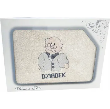 Ručník Ručník S VÝŠIVKOU BABIČKA DĚDEK JAKO DÁREK silný 70x140
